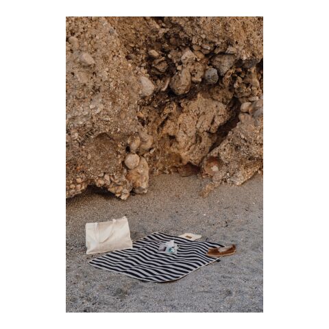 VINGA Petite couverture pique-nique en rPET GRS Alba noir | sans marquage | non disponible | non disponible | non disponible