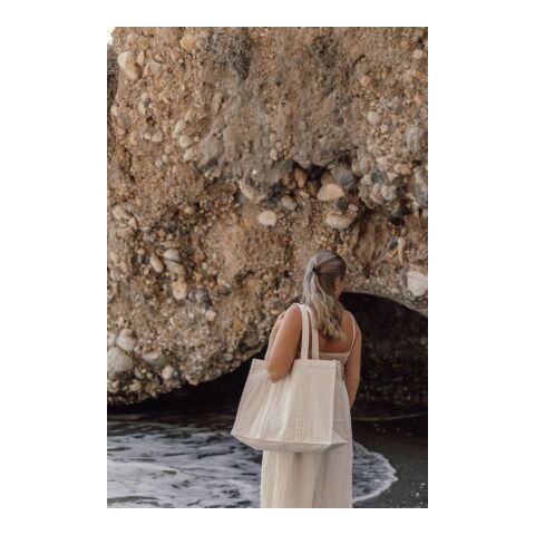 VINGA Grand tote bag en toile recyclée AWARE™ Hilo blanc cassé | sans marquage | non disponible | non disponible | non disponible