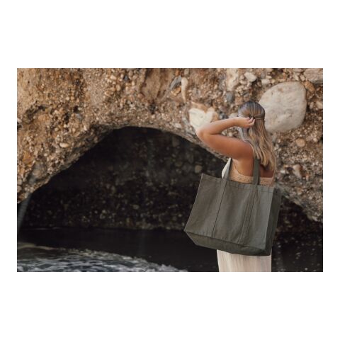 VINGA Grand tote bag en toile recyclée AWARE™ Hilo vert | sans marquage | non disponible | non disponible | non disponible