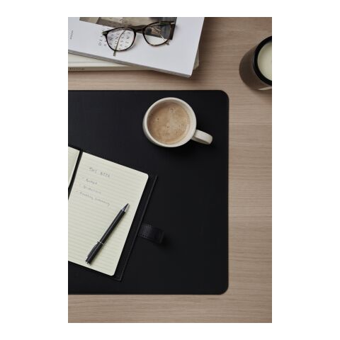 VINGA Carnet A5 en polyester recyclé RCS Timo noir | sans marquage | non disponible | non disponible