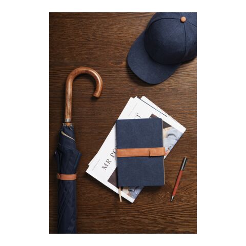 VINGA Carnet de notes en toile recyclée RCS Bosler bleu marin