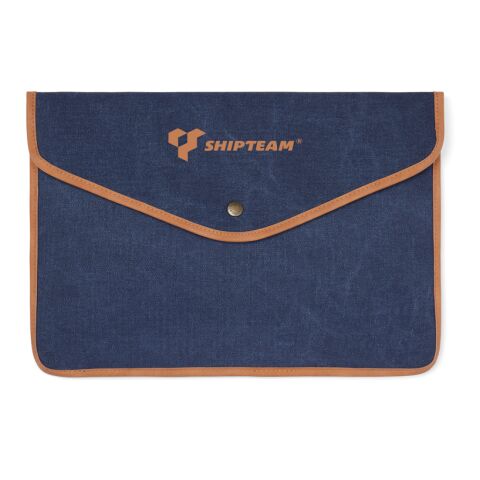VINGA Bosler Housse ordinateur 14" en toile recyclée GRS bleu marin | sans marquage | non disponible | non disponible