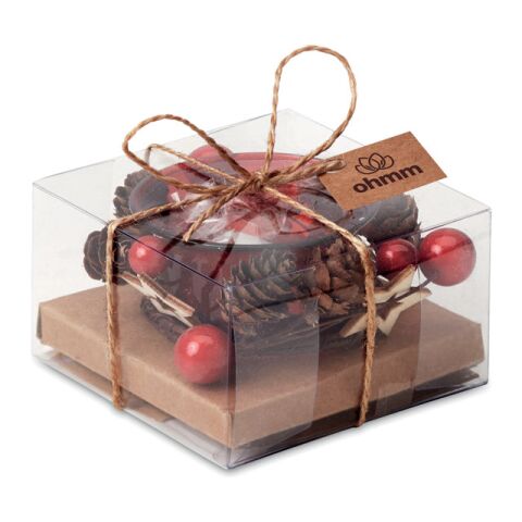 Bougeoir de Noël rouge | sans marquage | non disponible | non disponible | non disponible