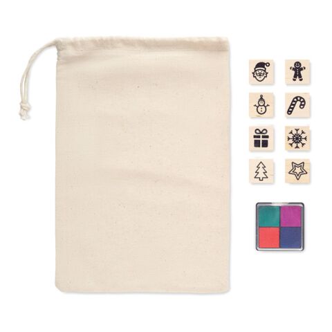 Set de 8 tampons en bois beige | sans marquage | non disponible | non disponible | non disponible