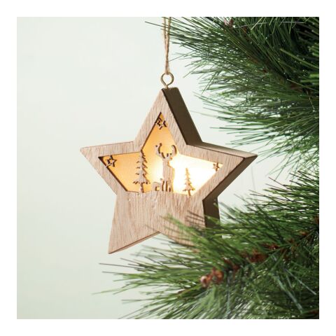 Suspension étoile MDF avec led bois | sans marquage | non disponible | non disponible