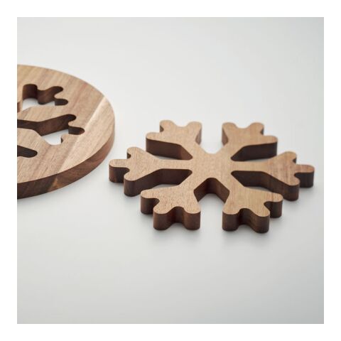 2 dessous de plat en d&#039;acacia bois | sans marquage | non disponible | non disponible