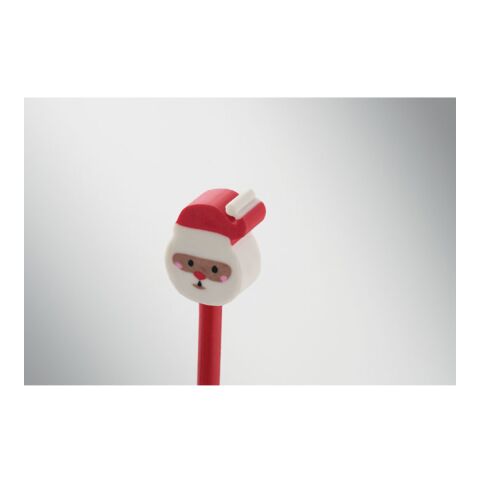 Crayon Noël avec gomme rouge