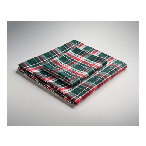 Nappe à carreaux en coton. multicolore