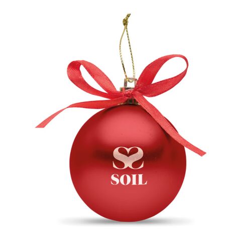 Coffret de boule de Noël rouge