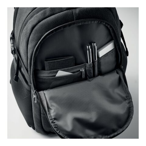 Sac à dos pour ordinateur 15&#039;&#039; RPET 600D noir | sans marquage | non disponible | non disponible | non disponible