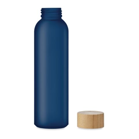 Bouteille verre dépoli 500ml bleu transparent | sans marquage | non disponible | non disponible | non disponible
