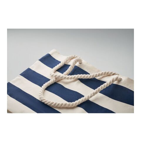 Sac de plage en coton 220 gr/m² bleu | sans marquage | non disponible | non disponible | non disponible