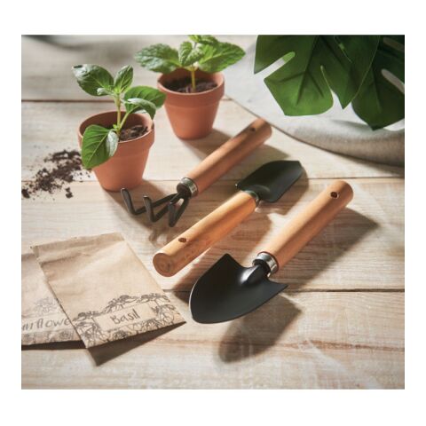 3 outils de jardinage noir | sans marquage | non disponible | non disponible | non disponible