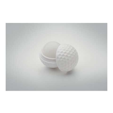 Baume à lèvres balle de golf blanc | sans marquage | non disponible | non disponible