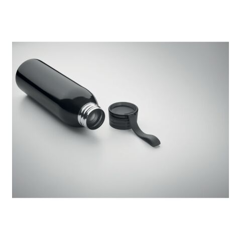 Bouteille en acier inox 650ml noir | sans marquage | non disponible | non disponible | non disponible