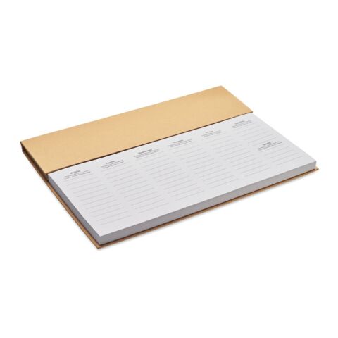 Agenda hebdomadaire de bureau beige | sans marquage | non disponible | non disponible | non disponible