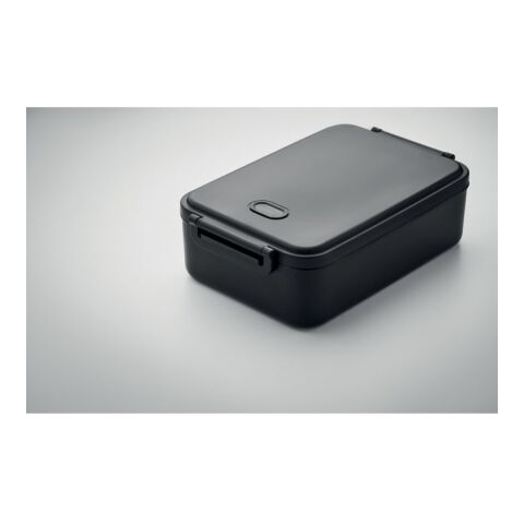 Lunch box PP recyclé 2200 ml noir | sans marquage | non disponible | non disponible | non disponible