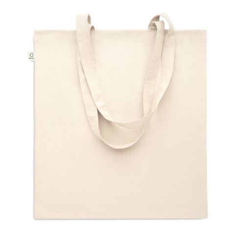 Sac shopping en coton recyclé beige | sans marquage | non disponible | non disponible | non disponible