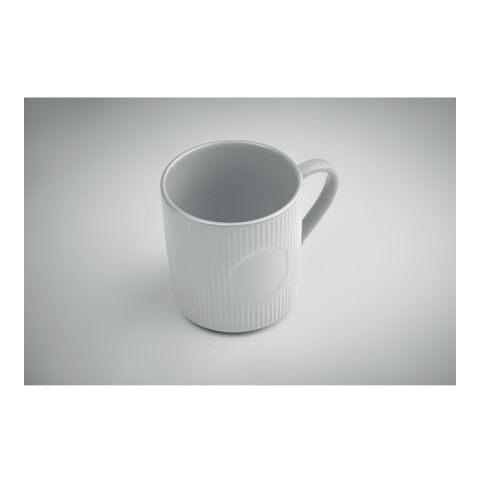 Tasse céramique striée 340 ml blanc | sans marquage | non disponible | non disponible