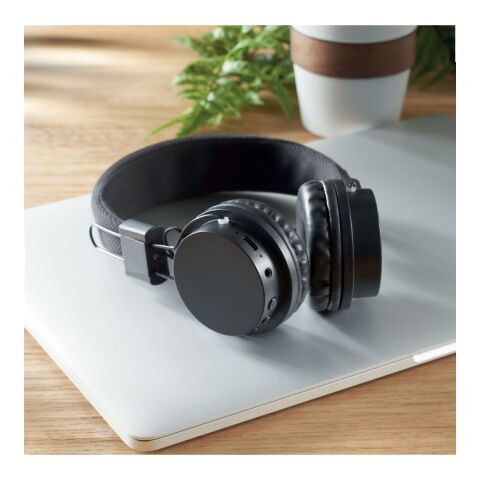 Casque pliable sans fil en ABS noir | sans marquage | non disponible | non disponible | non disponible