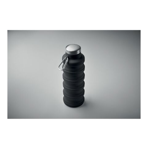 Bouteille pliable 500ml noir | sans marquage | non disponible | non disponible
