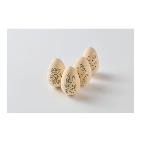 Set de peinture d&#039;oeufs en bois bois | sans marquage | non disponible | non disponible | non disponible