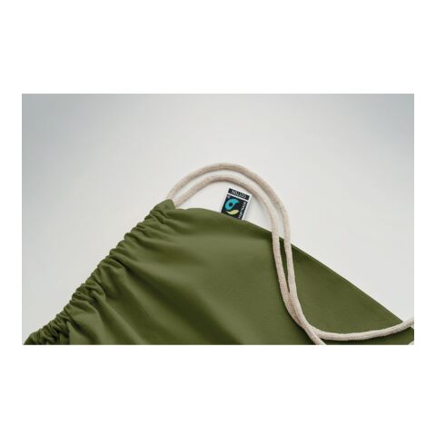Sac à cordon Fairtrade 180gr Vert foncé