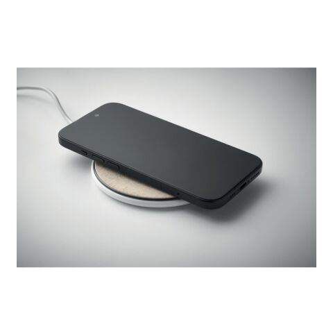 Chargeur sans fil liège 15W blanc | sans marquage | non disponible | non disponible