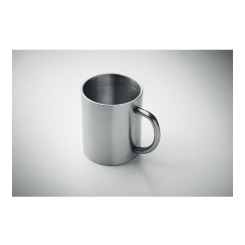 Mug en acier inox recyclé argent mate | sans marquage | non disponible | non disponible | non disponible