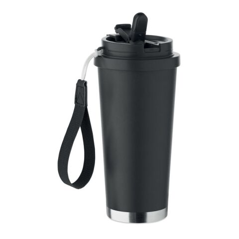 Gobelet double paroi 500ml noir | sans marquage | non disponible | non disponible | non disponible