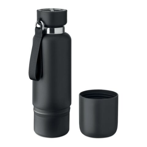 Bouteille double paroi 500ml noir | sans marquage | non disponible | non disponible | non disponible