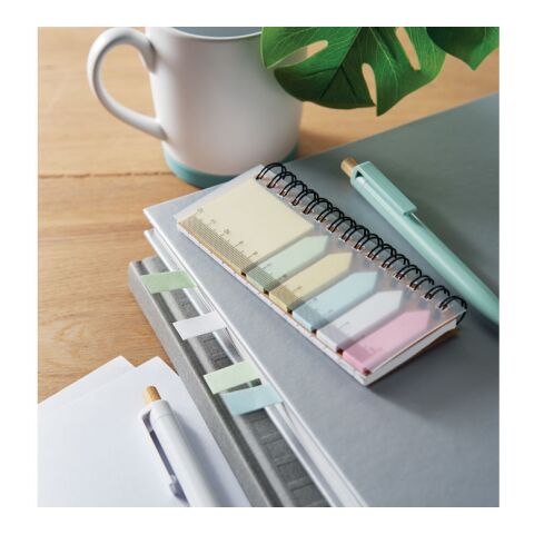 Bloc-notes et marqueurs en PP beige | sans marquage | non disponible | non disponible | non disponible