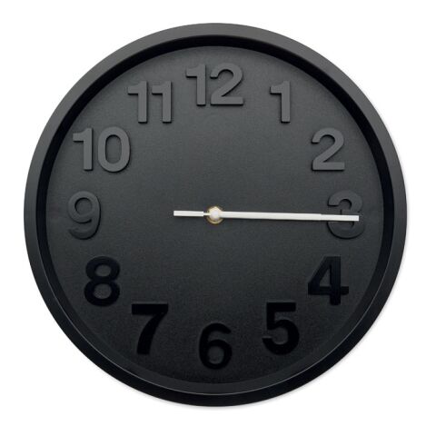 Horloge murale en PP noir | sans marquage | non disponible | non disponible | non disponible