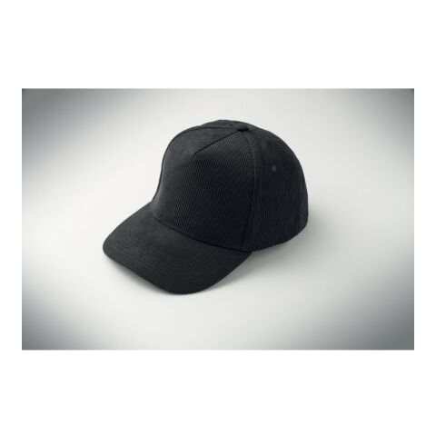 Casquette 5 pans en velours noir | sans marquage | non disponible | non disponible | non disponible