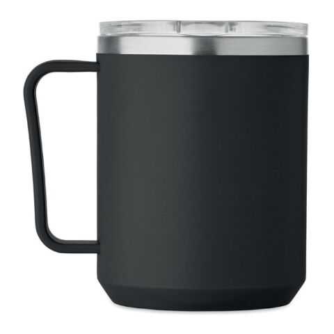 Mug double paroi 400ml noir | sans marquage | non disponible | non disponible