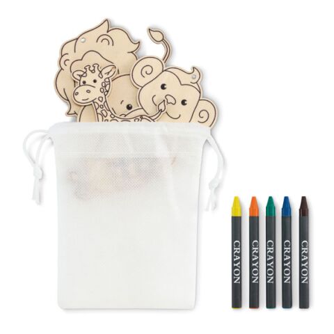 Suspensions à colorier en bois blanc | sans marquage | non disponible | non disponible | non disponible