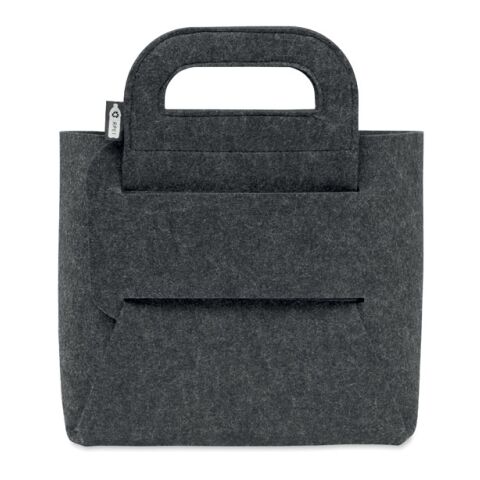 Panier pliable en feutre RPET gris foncé