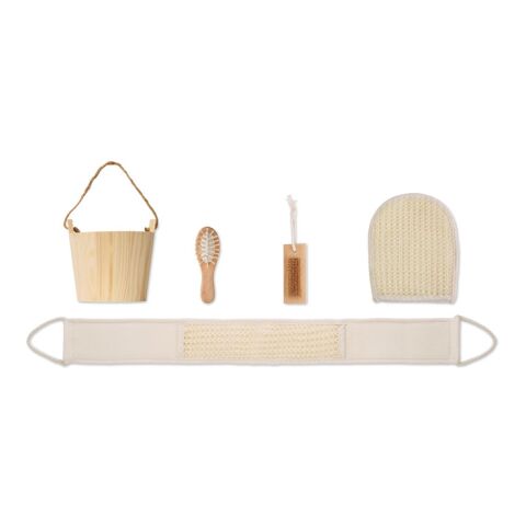 Coffret de bain baquet en bois bois