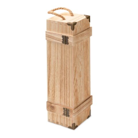 Coffret à vin en paulownia bois