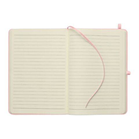 Carnet A5 en PU recyclé rose