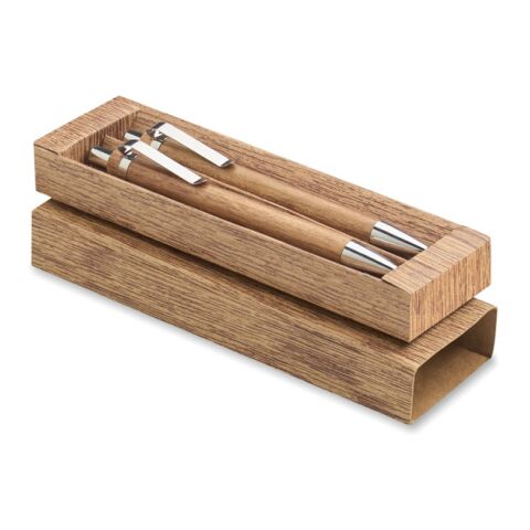 Set de stylos et crayons bois