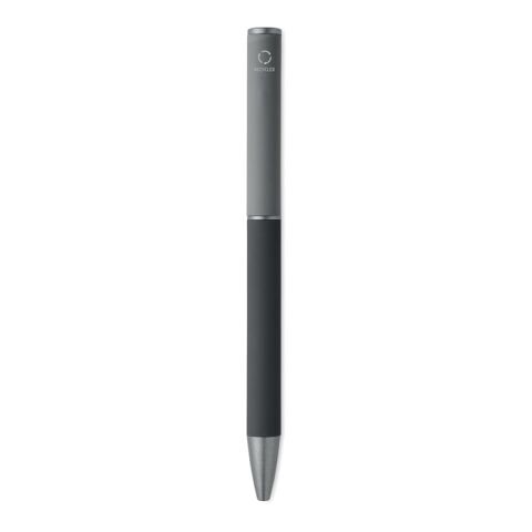 Stylo bille twist en alu recyclé noir