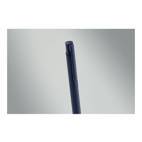 Set stylo à bille et porte-clés en bleu