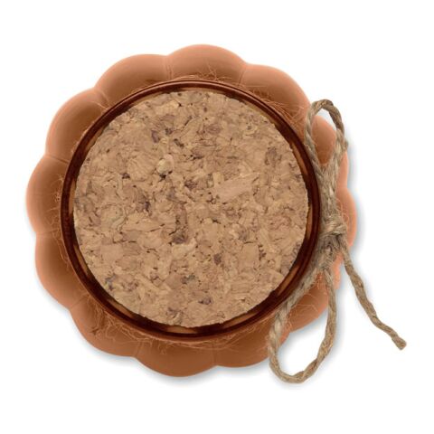 Bougie vanille cire végétale marron