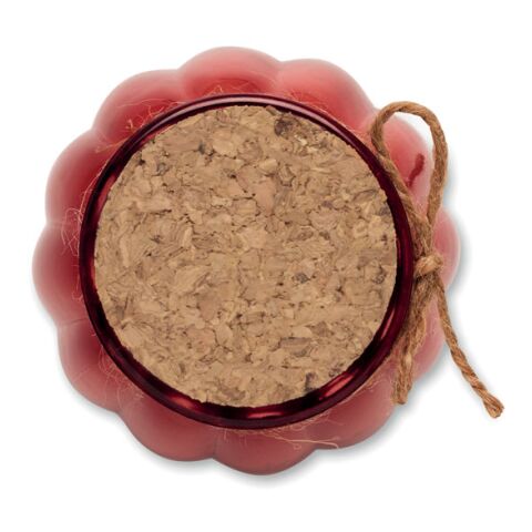 Bougie vanille cire végétale rouge