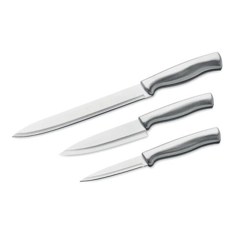 Set de couteaux en acier inox argent