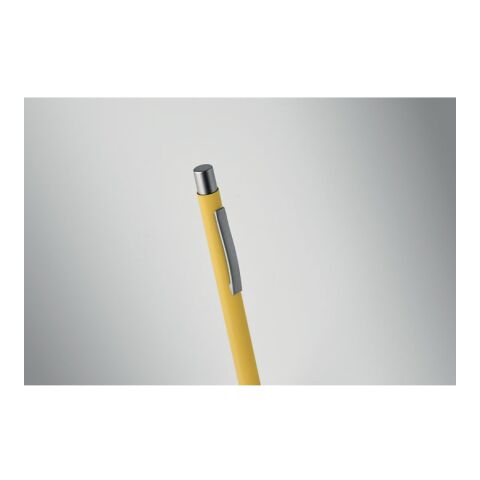 Stylo bille aluminium recyclé jaune