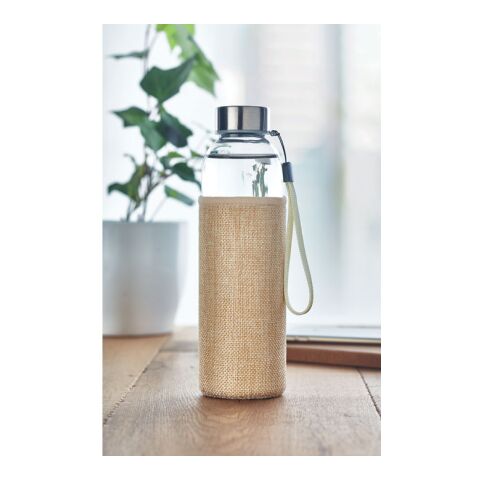 Bouteille &amp; housse en jute beige | sans marquage | non disponible | non disponible | non disponible