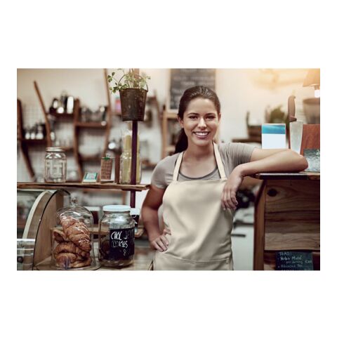 Tablier coton orga. 200 gr/m² beige | sans marquage | non disponible | non disponible | non disponible