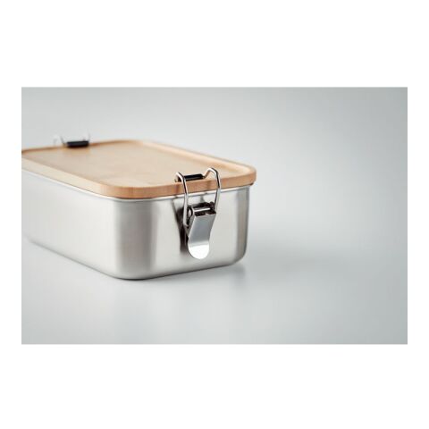 Lunch box en acier inox. 750ml bois | sans marquage | non disponible | non disponible | non disponible